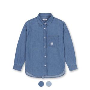 [폴햄키즈][폴햄키즈] 여아 오버핏 데님 셔츠_PKE5WC2040