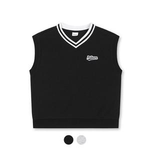 [폴햄키즈][폴햄키즈] 공용 더블니트 브이넥 베스트_PKE3TC3011
