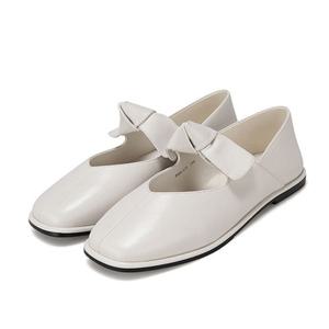 [바바라] 양가죽 리본 투웨이 여성플랫 (굽 1CM) BBJ135IV