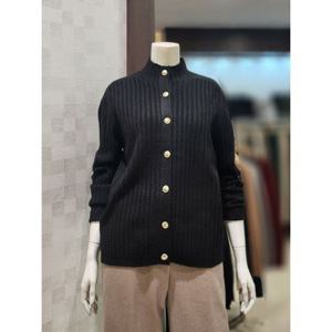 [벨라디터치]MARIOV9F4KT33 금장 단추 골지 가디건