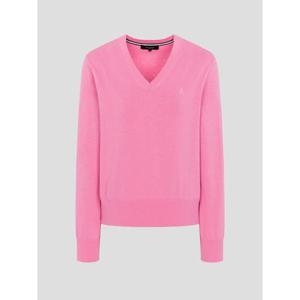 [빈폴레이디스] [Essential] 코튼 V넥 풀오버  라이트 핑크 (BF6151E01Y)