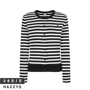 헤지스여성 HSTS6A203 스트라이프 면 가디건