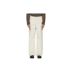 25 FW 아페쎄 남성 오프 화이트 클라이드 데님 진 261252M186014