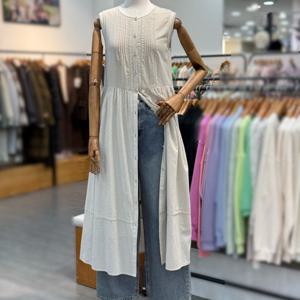 [써스데이아일랜드]핀턱 로브 풀오픈 원피스 t246aop132