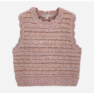 [써스데이아일랜드]멀티 컬러 트위드 니트 베스트 T258MVT254W