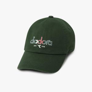 디아도라모자 AQS D5143LCP13GNS 배색 로고 볼캡 GREEN