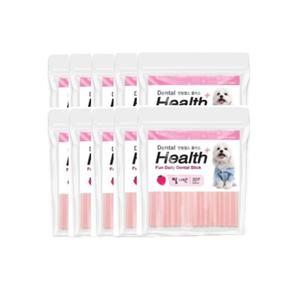 덴탈헬스플러스 딸기 50p x 10개 / 강아지껌 / 강아지간식