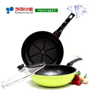 키친아트 아미(AMI)세라믹 다이아코팅 후라이팬2종(F)SET(28+28