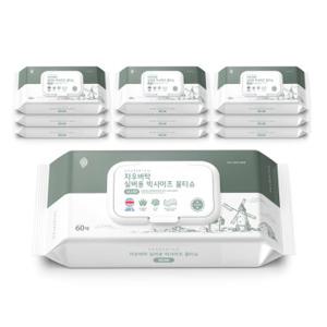 와이드 빅사이즈(200x300mm) 실버용/간병용 물티슈(60매x10개)