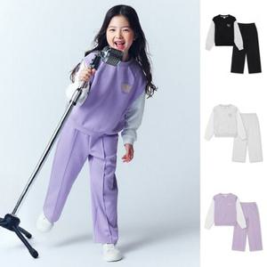 [백화점][탑텐키즈]MKF4IP2001 여아) 더블니트 레이어드 셋업