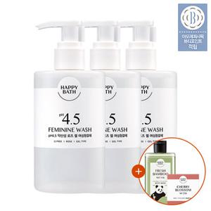 해피바스 [단독특가] PH4.5 약산성 여성청결제 300ml x 3 (옵션)