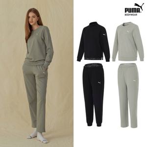 [푸마] 바디웨어 여성 웜셀 모크넥 조거 홈웨어 4종 세트