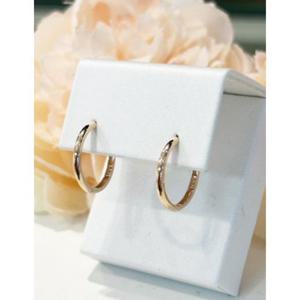 미니골드 14K 16mm 베이직 원터치 귀걸이 ECPM4021