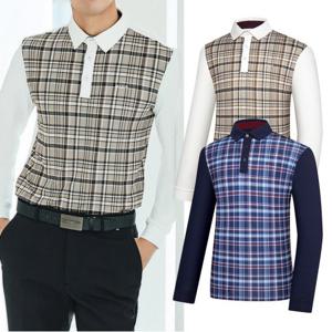 비티알 BTR 남성 골프웨어 가을 긴팔 기모 카라티셔츠