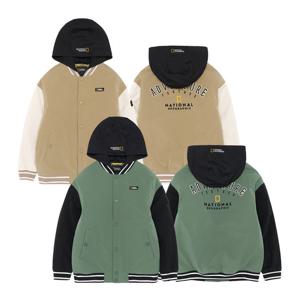 내셔널지오그래픽 키즈 K233UPD910 바시티 패딩 점퍼 2종택 1
