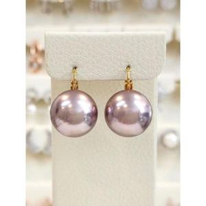 볼라레 세이브존03 16mm(퍼플)진주후크원터치귀걸이 SSS1354