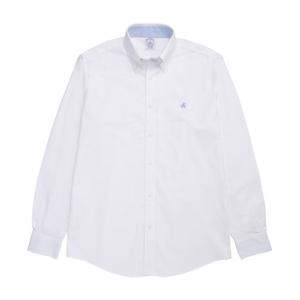 BB_레귤러핏 논아이론 옥스포드 솔리드 스포츠셔츠 (화이트) (BBTHMF9966AES)