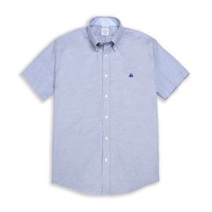 BB_레귤러핏 논아이론 옥스포드 솔리드 숏슬리브 스포츠셔츠 (네이비) (BBTPMF0132QES)