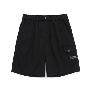 [내셔널지오그래픽 키즈] K222UHP010 카고 5부 반바지 CARBONBLACK