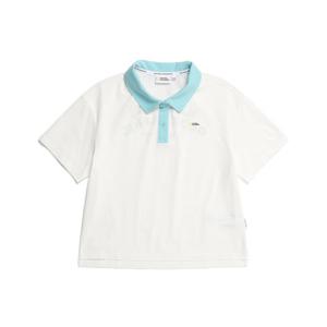 [내셔널지오그래픽 키즈] K232GPL010 여아 카라 배색 반팔 MINT