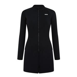 [아레나]여성 A4BL1PS02BLK 이니셜 레저 집업 래쉬가드 세트실내비치수영