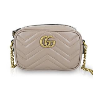 구찌 GG 마몽 마틀라세 미니 숄더백 누드핑크 448065 DTD1T 5729