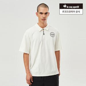 [르꼬끄공식] [60% OFF] 반집업 폴로 카라 루즈핏 반팔티 (QP213CTS41)