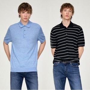 [공식][타미힐피거] (T12E6KPN080MT1) 메리노 울 폴로 니트 2종