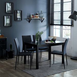 베스트리빙 캘빈 젠 4인 원목 카페 인테리어 식탁세트/의자 4개