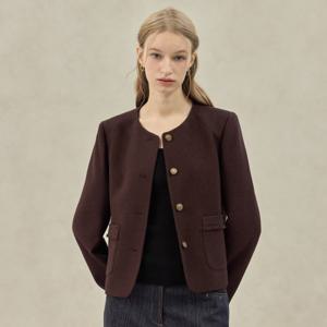 [리안뉴욕][리안뉴욕] 타이니 부클 라운드 자켓