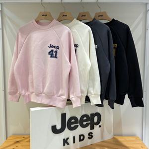 [지프키즈]기본 공용 41지프 기모 라글란 맨투맨 티셔츠 KM4TSU878 GB