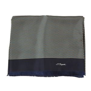 [에스티듀퐁(셔츠)]기하학패턴의간절기용양면실크넥카프 TE4FM63KS301TYE