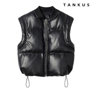 [탱커스] 레더 집업 패딩베스트 (TW4VT019L0)