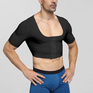 옆구리 탄력 바른자세 보정속옷 남성 반팔티