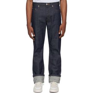 25 FW 아페쎄 남성 인디고 블루 스탠다드 데님 진 242252M186022