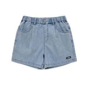 내셔널지오그래픽 키즈 K242GHP020 여아 3부 데님 반바지 LBLUE