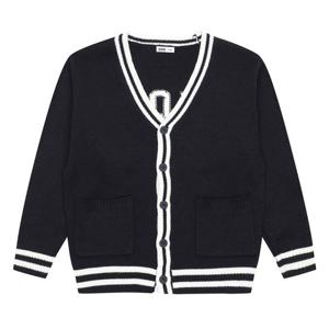 [소이][소이] 남아 라인 배색 니트 가디건 23S5001_NY