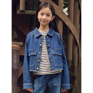 [탑텐키즈]여아) 에코 데님 클래식 자켓 MKE3KG2211