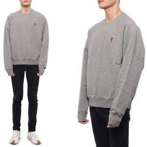 [아미] 23FW 남성 하트 로고 맨투맨 (BFUSW005 747 055 M 23F)