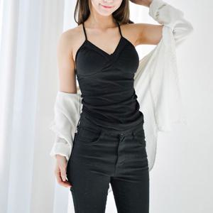 여성나시 패드 내장형 브라런닝 캡나시 탱크탑 브라탑