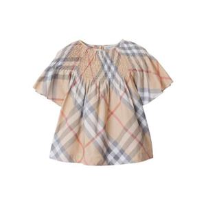 주니어 버버리 셔츠 8100059 X Pale stone ip check