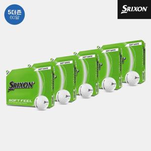 [5더즌 60알] 던롭코리아정품 스릭슨 소프트 필 13 골프볼[남여공용][화이트][2피스]