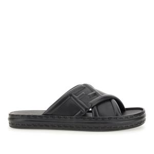 펜디 블랙 가죽 크로스밴드 샌들 7X1501 AHI3F0QA1