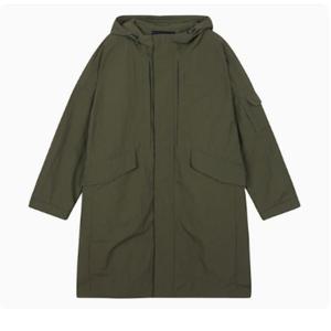 [버커루] 유니 나일론 루즈핏 중힙기장 야상점퍼 (B235JP040P)