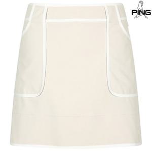 [핑골프][양말증정]여성 아웃포켓 라인 큐롯 스커트 121E2PC381_BG