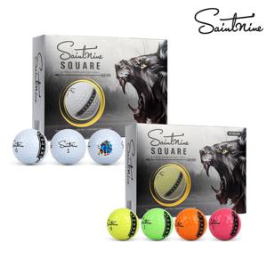 [세인트나인][넥센] 25년 신상품 세인트나인 스퀘어 골프공 3피