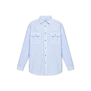 Loewe 롱 슬리브 버튼 업 셔츠 H526Y05WCJ0 LIGHTBLUE TP941692117
