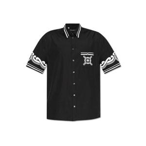 Dolce   Gabbana 로고 프린트 반소매 셔츠 G5LG9TGI960 N0000 TP934447627