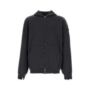 발렌시아가 패치 지퍼업 후드 티셔츠 809315T3344 1072 TP943964295