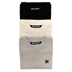 팜엔젤스 모노그램 자수 팩 3개 크루넥 티셔츠 PMAA093R24JER001 8484 TP943994023